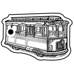 Key Tags - Soft Vinyl - Stock Shape Collection - Trolley