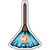 Broom shaped acrylic keychain with 1" split ring and customization.... from...