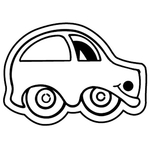 Key Tags - Soft Vinyl - Stock Shape Collection - Car