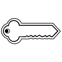 Key Tags - Soft Vinyl - Spot Color Screen Print -... from ASI 80210 Quikey...