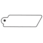 Key Tags - Soft Vinyl- Stock Shape Collection- Parallelogram