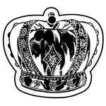 Key Tags - Soft Vinyl - Stock Shape Collection - Crown
