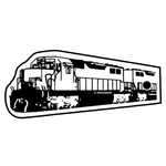 Key Tags - Soft Vinyl - Stock Shape Collection- Train Engine