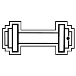 Key Tags - Soft Vinyl - Stock Shape Collection - Barbell