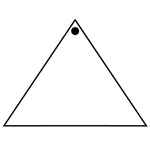 Key Tags - Soft Vinyl - Stock Shape Collection - Triangle