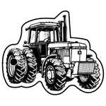 Key Tags - Soft Vinyl - Stock Shape Collection - Tractor