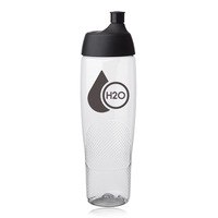 22 oz. single wall plastic water bottle with screw-on lid and... from ASI...