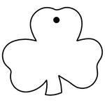 Key Tags - Soft Vinyl - Stock Shape Collection - Shamrock