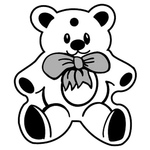 Key Tags - Soft Vinyl - Stock Shape Collection - Bear