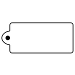 Key Tags - Soft Vinyl - Stock Shape Collection - Rectangle