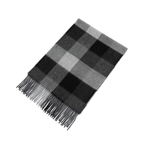 Luxurious grey plaid alpaca scarf made in Peru.... from ASI 98085 Wolfmark