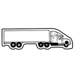 Key Tags - Soft Vinyl - Stock Shape Collection - Semi Truck