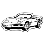 Key Tags - Soft Vinyl - Stock Shape Collection - Corvette