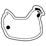 Key Tags - Soft Vinyl - Stock Shape Collection - Chicken