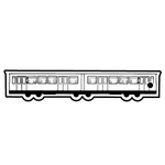 Key Tags - Soft Vinyl - Stock Shape Collection - Train