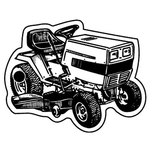 Key Tags - Soft Vinyl- Stock Shape Collection- Tractor Mower