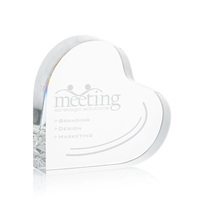 Standing Heart - Optical 3 1/2".... from ASI 84592 St Regis Group / St Regis