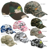 Valucap VC300CM Camo Bio-Washed Unstructured Cap