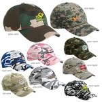 Valucap VC300CM Camo Bio-Washed Unstructured Cap