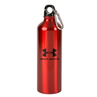 25oz water bottle carabiner clip, single-wall aluminum construction, and...