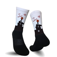 Sublimated Blank Athletic Socks (Cotton Bottom)
