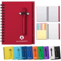 Mini notebook set with 50 sheets of lined paper, pen, self-stick... from ASI...
