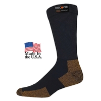 Steel toe boot socks with full cushion foot and leg, moisture... from ASI...