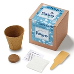 Blue Garden of Hope Seed Planter Kit in Kraft Box