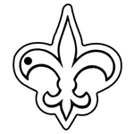 Key Tags - Soft Vinyl - Stock Shape Collection- Fleur de Lis