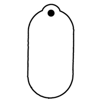 Key Tags - Soft Vinyl - Stock Shape Collection - Oval w/ Tab