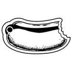 Key Tags - Soft Vinyl - Stock Shape Collection - Hot Dog
