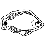 Key Tags - Soft Vinyl - Stock Shape Collection - Fish