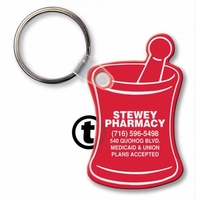 Key Tags - Soft Vinyl - Spot Color - Mortar & Pestle