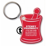 Key Tags - Soft Vinyl - Spot Color - Mortar & Pestle