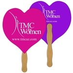 Heart Hand Fan Full Color (2 Sides)