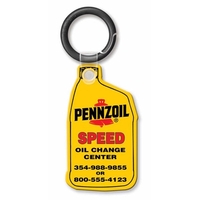 Key Tags - Soft Vinyl - Spot Color Screen Print - Jug