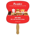 Hourglass Hand Fan Full Color (2 Sides)