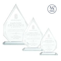 Diamond shape jade color award on a base.... from ASI 84592 St Regis Group /...