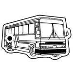 Key Tags - Soft Vinyl - Stock Shape Collection - Tour Bus