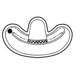 Key Tags - Soft Vinyl - Stock Shape Collection - Sombrero