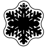Key Tags - Soft Vinyl - Stock Shape Collection- Snowflake