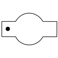 Key Tags - Soft Vinyl - Spot Color Screen Print -... from ASI 80210 Quikey...