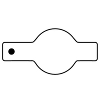 Key Tags - Soft Vinyl - Spot Color Screen Print -... from ASI 80210 Quikey...