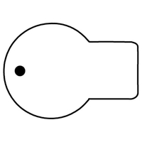 Key Tags - Soft Vinyl - Spot Color Screen Print -... from ASI 80210 Quikey...