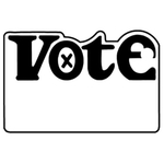 Key Tags - Soft Vinyl - Stock Shape Collection - Vote Sign