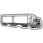 Key Tags - Soft Vinyl - Stock Shape Collection - Semi Truck