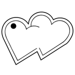 Key Tags - Soft Vinyl - Stock Shape Collection - Hearts