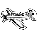 Key Tags - Soft Vinyl - Stock Shape Collection - Airplane
