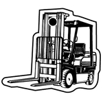 Key Tags - Soft Vinyl - Stock Shape Collection - Forklift