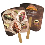 Bread Slice Hand Fan Full Color (2 Sides)